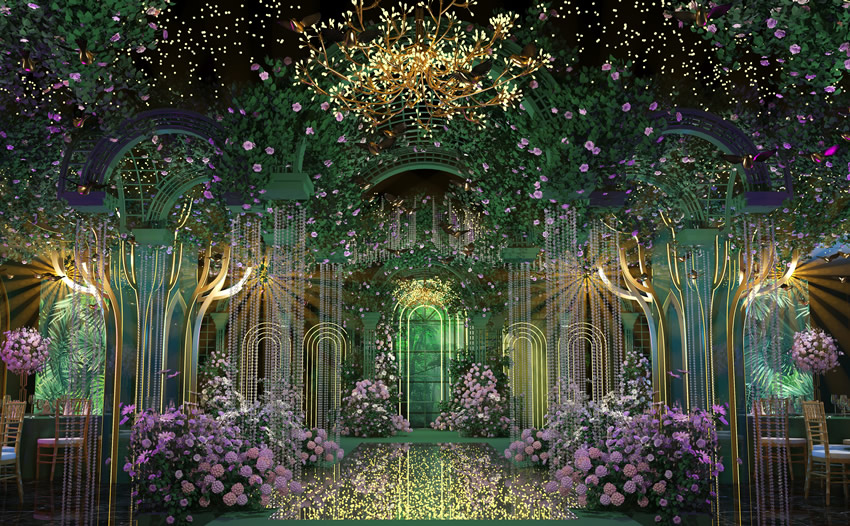 营口奇妙森林婚礼堂效果展示