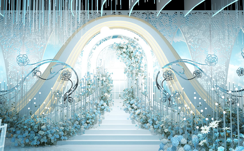 营口釡香烙馍村水晶厅效果展示